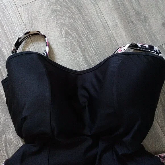 NWOT Panache Swim Florentine Sweetheart Belt Detail One Piece Swimsuit - Picture 5 of 13